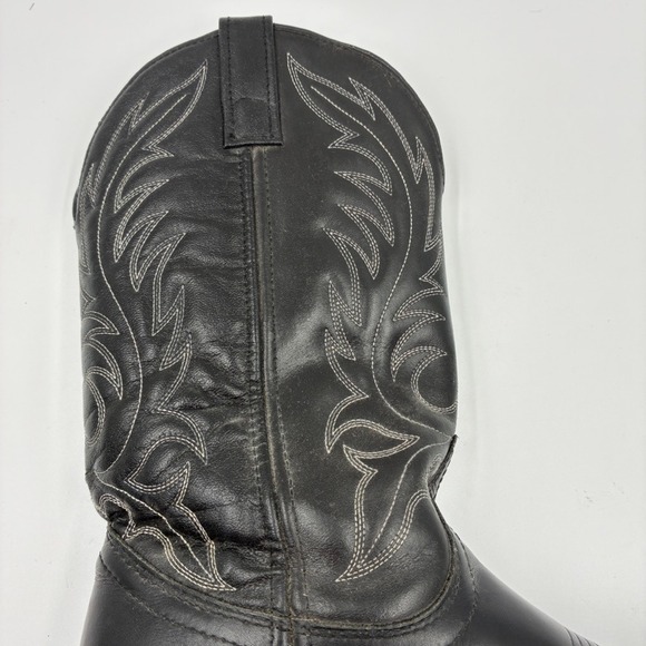 Laredo Kadi Women's Black Leather Western Cowboy Boots Style 5740 Sz 7M  Fox - Picture 15 of 16